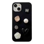 For iPhone 13 Love Gem Degradable Phone Case(Black)