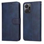 For Honor X7a Classic Calf Texture Flip Leather Phone Case(Blue)