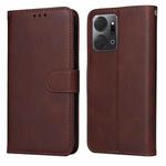 For Honor X7a Classic Calf Texture Flip Leather Phone Case(Brown)