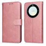 For Honor X9a/X40 5G/Magic5 Lite Classic Calf Texture Flip Leather Phone Case(Rose Gold)