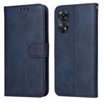 For OPPO Reno8 T 4G Classic Calf Texture Flip Leather Phone Case(Blue)