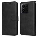 For vivo V25 5G/V25e 4G/X80 Lite Classic Calf Texture Flip Leather Phone Case(Black)