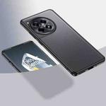 For OnePlus Ace 3 5G Armor Clear TPU Hard PC Phone Case(Matte Black)