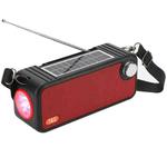 T&G TG637 Outdoor Portable Solar Power Wireless Bluetooth Speaker with FM / Flashlight / TF Card Slot(Red)