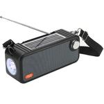T&G TG637 Outdoor Portable Solar Power Wireless Bluetooth Speaker with FM / Flashlight / TF Card Slot(Grey)