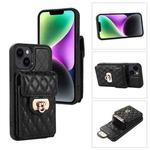 For iPhone 14 Plus Card Slot Leather Phone Case(Black)