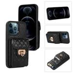 For iPhone 12 / 12 Pro Card Slot Leather Phone Case(Black)