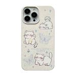 For iPhone 14 Ins Style Lovely Pattern Degradable Phone Case(Lazy Cat)