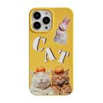 For iPhone 14 Pro Ins Style Lovely Pattern Degradable Phone Case(Cats)