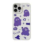 For iPhone 13 Ins Style Lovely Pattern Degradable Phone Case(Ghost Purple)