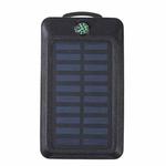 20000mAh Solar Power USB Power Bank with Compass(Black)