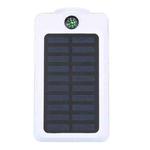 20000mAh Solar Power USB Power Bank with Compass(White)