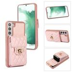 For Samsung Galaxy S22 5G Card Slot Leather Phone Case(Pink)