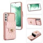 For Samsung Galaxy S22+ 5G Card Slot Leather Phone Case(Pink)