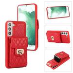 For Samsung Galaxy S21 5G Card Slot Leather Phone Case(Red)