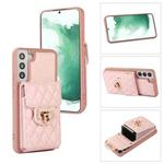 For Samsung Galaxy S21 5G Card Slot Leather Phone Case(Pink)
