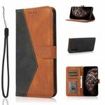 For Sony Xperia 1 III Dual-color Stitching Leather Phone Case(Black Brown)