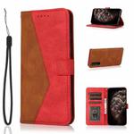 For Sony Xperia 1 III Dual-color Stitching Leather Phone Case(Brown Red)