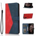 For Sony Xperia 5 III Dual-color Stitching Leather Phone Case(Red Blue)