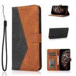 For OnePlus Nord CE 5G Dual-color Stitching Leather Phone Case(Black Brown)
