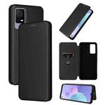 For TCL 408 Carbon Fiber Texture Flip Leather Phone Case(Black)