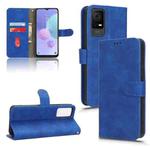 For TCL 408 Skin Feel Magnetic Flip Leather Phone Case(Blue)
