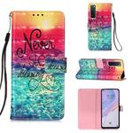 For Huawei nova 7 5G 3D Painting Horizontal Flip Leather Case with Holder & Card Slot & Lanyard(Catch Dream)