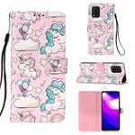 For Xiaomi Mi 10 Lite 5G 3D Painting Horizontal Flip Leather Case with Holder & Card Slot & Lanyard(Pink Horse)