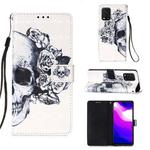 For Xiaomi Mi 10 Lite 5G 3D Painting Horizontal Flip Leather Case with Holder & Card Slot & Lanyard(Skull)