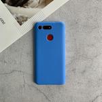 For Huawei Honor V20 Shockproof Frosted TPU Protective Case(Light Blue)