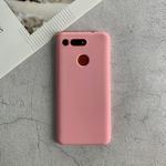 For Huawei Honor V20 Shockproof Frosted TPU Protective Case(Pink)