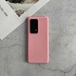 For Huawei P40  Pro+ Shockproof Frosted TPU Protective Case(Pink)