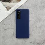 For Huawei Nova 7 Pro Shockproof Frosted TPU Protective Case(Dark Blue)