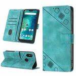For Xiaomi Redmi 6 Pro / A2 Lite Skin-feel Embossed Leather Phone Case(Green)