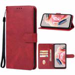 For Redmi Note 12 4G Global Leather Phone Case(Red)