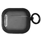 For AirPods 3 2 in 1 Jelly TPU Earphone Protective Case(Black)
