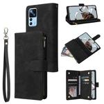 For Xiaomi 12T / 12T Pro Multifunctional Multi-Card Wallet Phone Leather Case(Black)