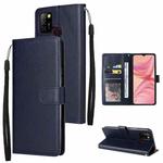 For Infinix Hot 10 Lite 3 Card Slots Multifunctional Leather Phone Case(Navy Blue)