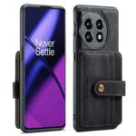 For OnePuls 11 JEEHOOD RFID Blocking Anti-Theft Magnetic PU Phone Case(Black)