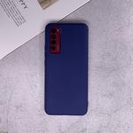 For Huawei Nova 7 Shockproof Frosted TPU Protective Case(Dark Blue)