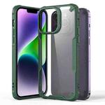 For iPhone 14 Plus Four-corner Glossy Shockproof Phone Case(Green)