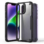 For iPhone 14 Four-corner Glossy Shockproof Phone Case(Black)