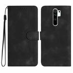 For Xiaomi Redmi 9/9 Prime/Poco M2 Heart Pattern Skin Feel Leather Phone Case(Black)