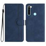 For Xiaomi Redmi Note 8 Heart Pattern Skin Feel Leather Phone Case(Royal Blue)