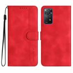 For Xiaomi Redmi Note 11 Pro 4G/5G Global Heart Pattern Skin Feel Leather Phone Case(Red)