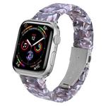 One-bead Resin Watch Band For Apple Watch Ultra 49mm / Series 8&7 45mm / SE 2&6&SE&5&4 44mm / 3&2&1 42mm(Grey)