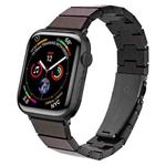 One-bead Resin Watch Band For Apple Watch Ultra 49mm / Series 8&7 45mm / SE 2&6&SE&5&4 44mm / 3&2&1 42mm(Carbon Fiber Coffee)