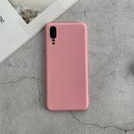 For Huawei P20 Shockproof Frosted TPU Protective Case(Pink)