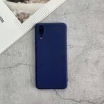 For Huawei P20 Shockproof Frosted TPU Protective Case(Dark Blue)