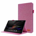 For Lenovo M8 4th Gen Fabric Leather Tablet Case(Pink)